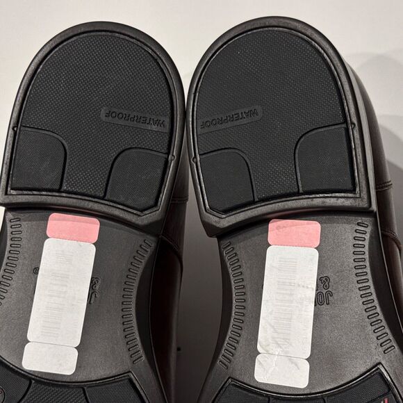 NWOB Johnston & Murphy Branning Brown Leather Cap Toe Derby Men Size 12 X-Wide - Picture 10 of 15